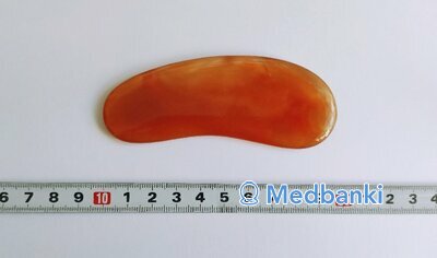 Скребок для гуаша Ложка, красный агат