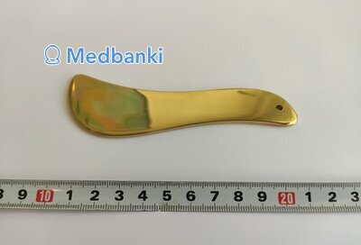 Скребок для гуаша Бумеранг, медь, 10 см